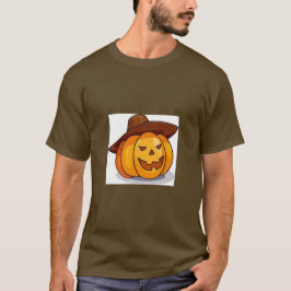 Camiseta Camisa-T-Jack-O-Lanterna do Halloween masculino