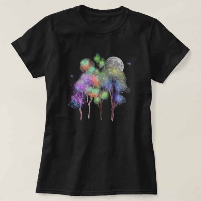 Camiseta Camisa-T-Lua-Mágica (Frente do Design)