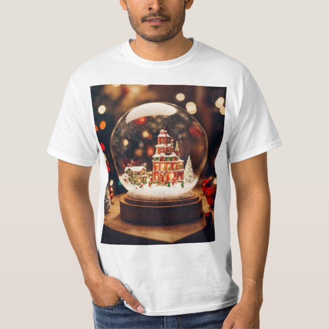 Camiseta Camisa-T masculina - Mãos através do círculo de vi (Frente)