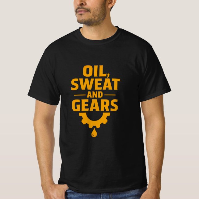 Camiseta Camisa-T Mecânica Automática de Suores e Ursos de  (Frente)