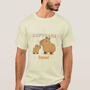 Camiseta Camisa-T Minimalista Capybara Silhouette