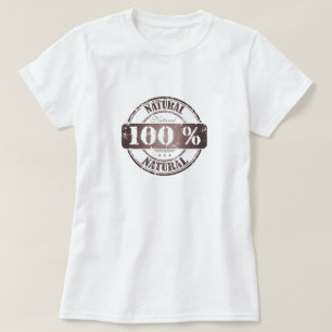 Camiseta Camisa-T natural de 100%