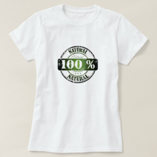 Camiseta Camisa-T natural de 100%