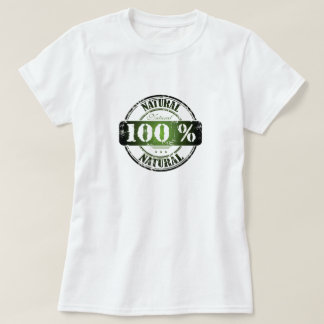 Camiseta Camisa-T natural de 100%