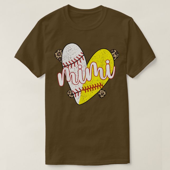 Camiseta Camisa-T Orgulhosa De Baseball Mimi Vovó Mimi (Frente do Design)