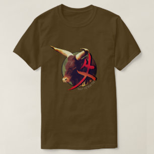 Camiseta Camisa-T "Ox" Chinesa