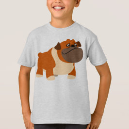 Camiseta Camisa-T para Crianças do Bulldog em Inglês