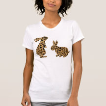 Camisa-T-páscoa-leopardo-coelho-bonito