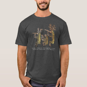 Camiseta Camisa-T Petroglife do Flute Player