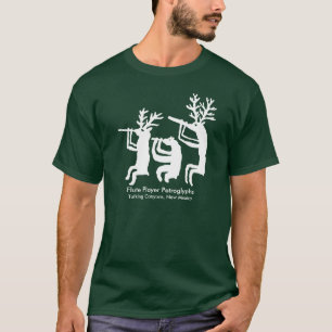 Camiseta Camisa-T Petroglife do Flute Player