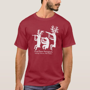 Camiseta Camisa-T Petroglife do Flute Player