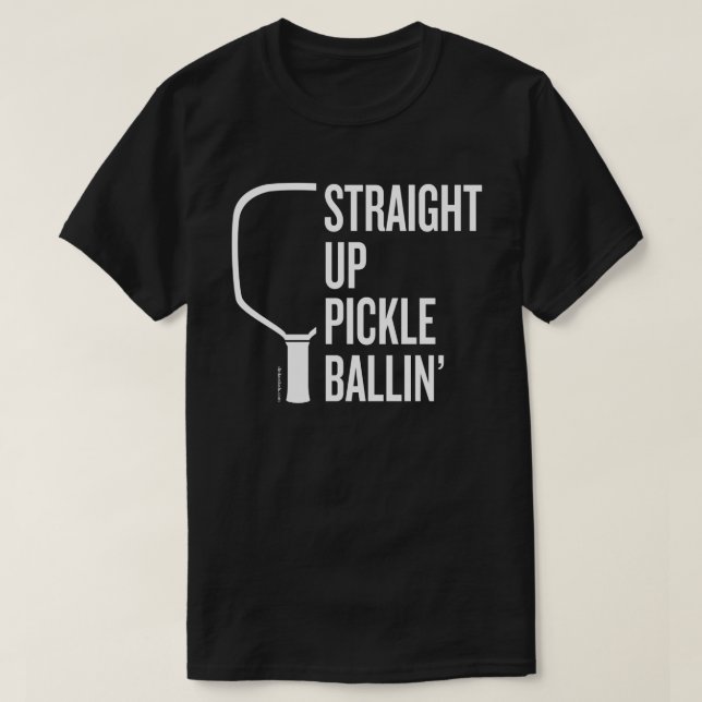 Camiseta Camisa-T "Pickleball em Hetero Superior" (Frente do Design)