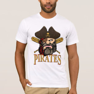 Camiseta Camisa-T Pirata Baseball
