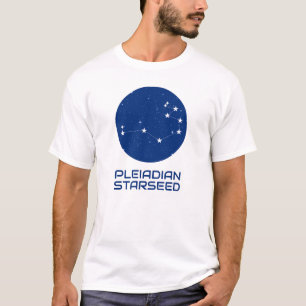 Camiseta Camisa-T Pleiadiana - Design de luz e amor