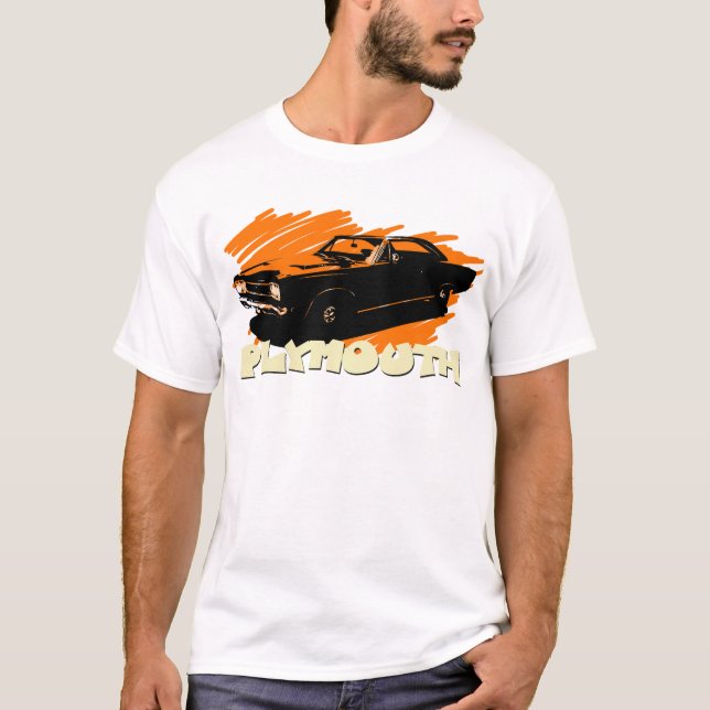 Camiseta Camisa-T Plymouth GTX (Frente)