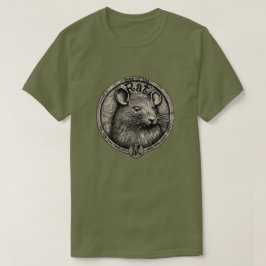Camiseta Camisa-T "Rato" Zodíaca Chinesa