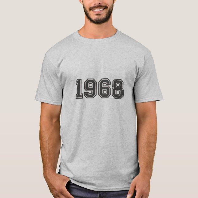 Camiseta Camisa-T retrô 1968 (Frente)