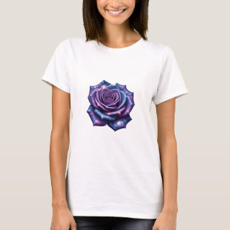 Camiseta Camisa-T-Rosa cósmica - Sangue celestial no espaço