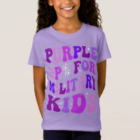 Camisa-T Roxo-Mês-Filho-Militar