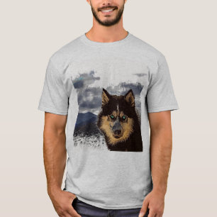 Camiseta Camisa-T Siberian Husky