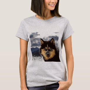 Camiseta Camisa-T Siberian Husky