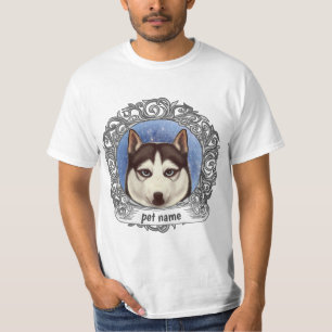 Camiseta Camisa-T Siberian Husky