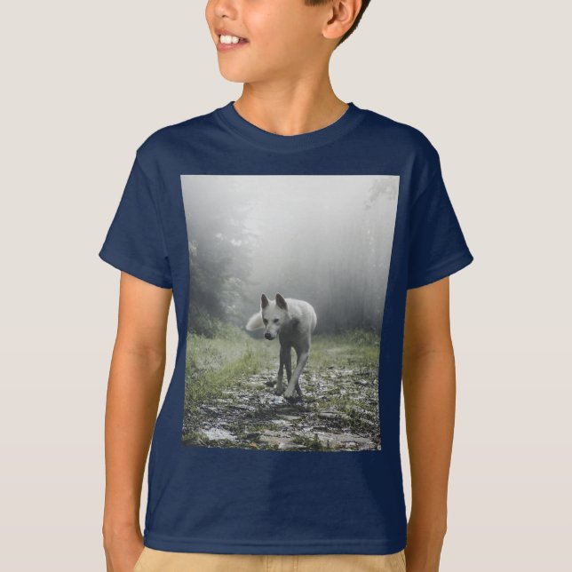 Camiseta Camisa-T Siberiana Branca (Frente)