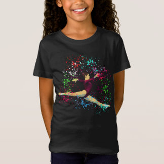 Camiseta Camisa-T Splatter de ginástica