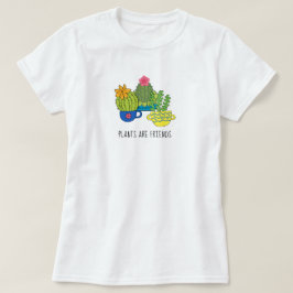 Camiseta Camisa-T Suculenta De Plantas Amigáveis
