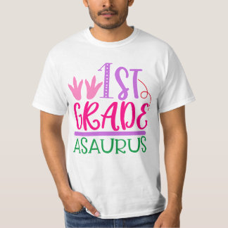 Camiseta Camisa-T Valor masculino da classe 1rua asarus whi