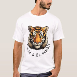 Camiseta Camisa-Tigre: Estilo Selvagem Negrito