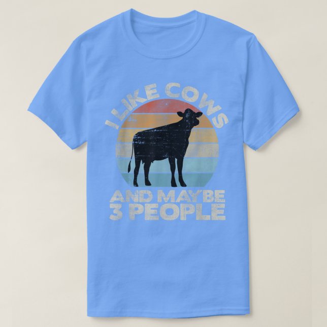 Camiseta Camisa-Vaca, Vaca-Vaca-Retro, Presente-Vaca-Vaca,  (Frente do Design)