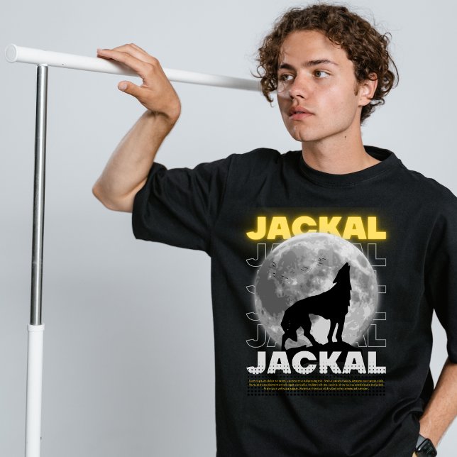 Camiseta Camisa-visto-T-Street Jackal (Criador carregado)