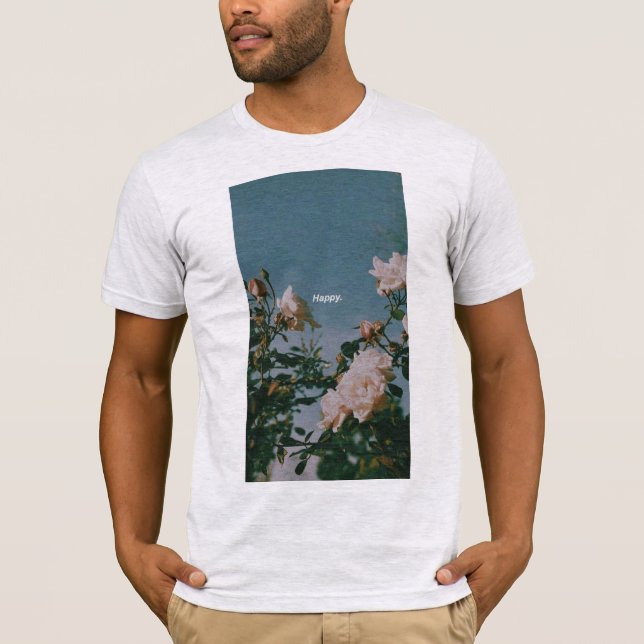 Camiseta Camisas: Felizes Flores (Frente)