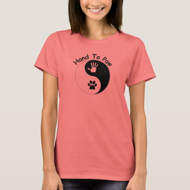 Camiseta Camisas: MãoParaPata Yin-Yang Ringer (Frente)