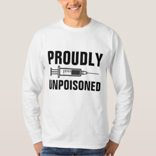 CAMISETA CAMISAS-T ANTIVACINA NÃO PROVENIENTES