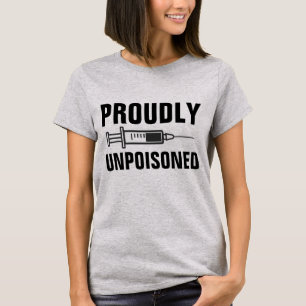 CAMISETA CAMISAS-T ANTIVACINA NÃO PROVENIENTES