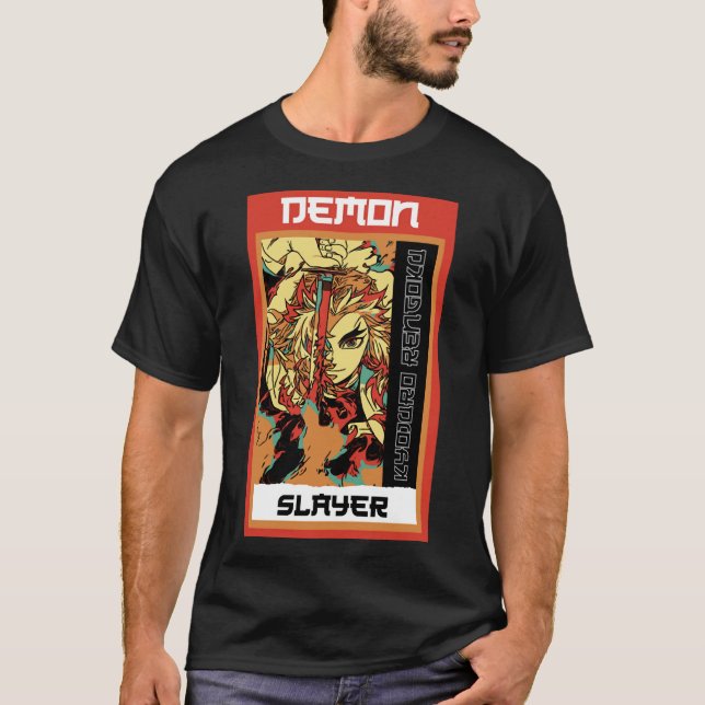 Camiseta Camiseiro demônio rengoku T-Shirt 1 (Frente)