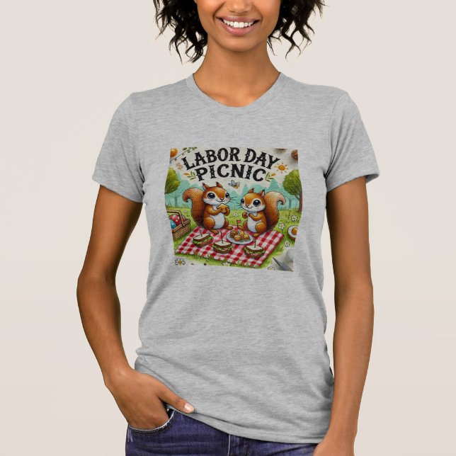 Camiseta Camiseiros da Corda do Trabalho Picnic T-Shirt (Frente)