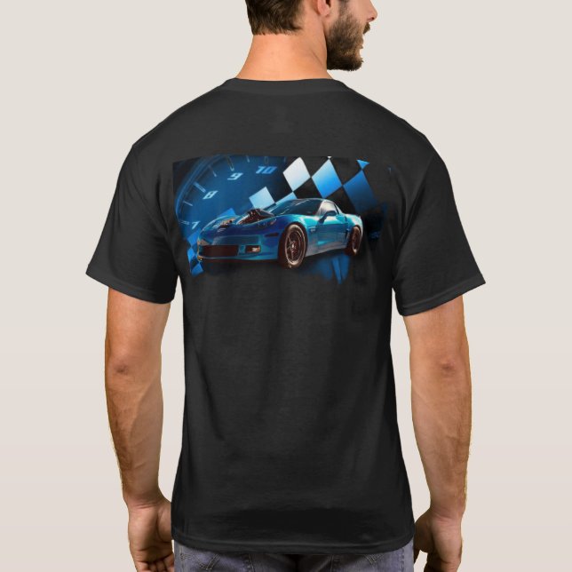 Camiseta Camiseiros de garagem construídos JSB Corvette T-S (Verso)