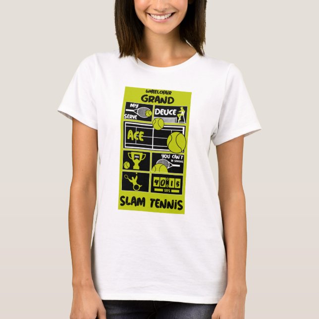 Camiseta Camiseiros de Tênis para cadeira de rodas, T-Shirt (Frente)