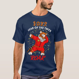 Camiseta Camiseiros de Tigre Dabbing, Ano do Tigre Chinês