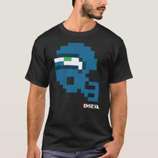 Camiseta Camiseiros do Seahawks Tecmo Bowl Helmet T-Shirt