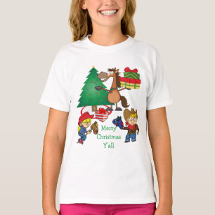 Camiseta Camiseiros E Camiseiros De Cartoon Feriados De Cav