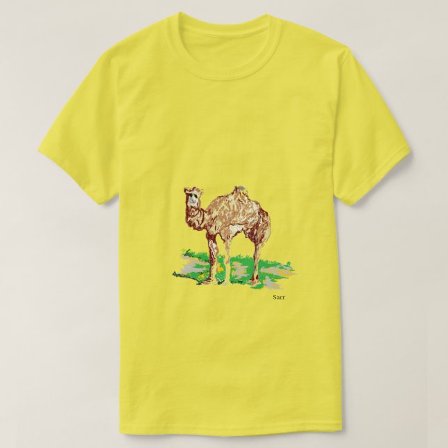 Camiseta Camiseiros masculinos: Camel (Frente do Design)