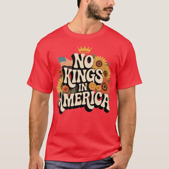 Camiseta Camiseiros Retro Floral 70 Sem Rei em D Americano (Frente)
