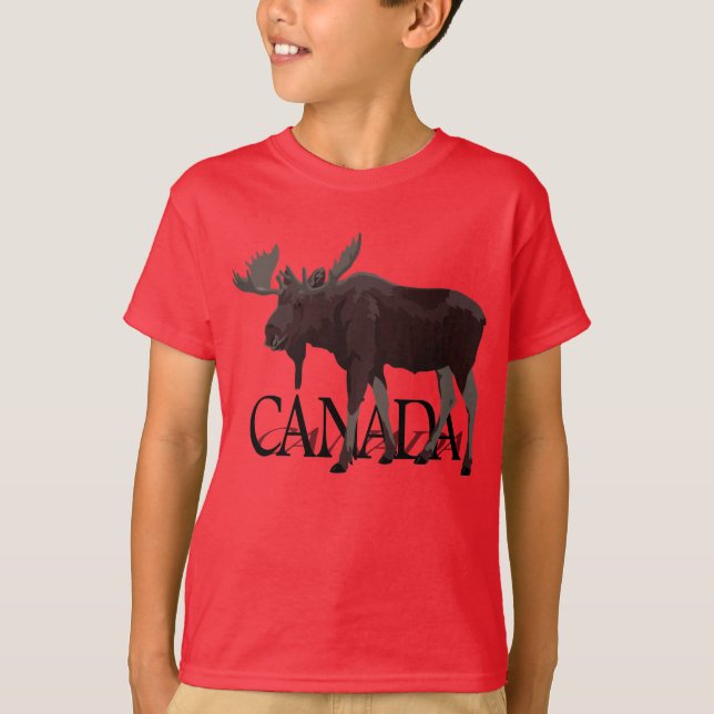 Camiseta Camiseta-alce-alce-do-Canadá (Frente)