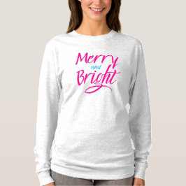 Camiseta Camiseta: Alegre e Brilhante (cinza branco)