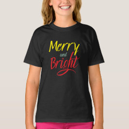 Camiseta Camiseta: Alegre e Brilhante (preta)