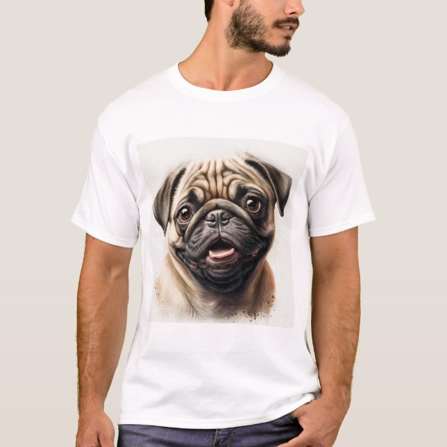 Camiseta Camiseta-amante de cachorro-pud (Frente)